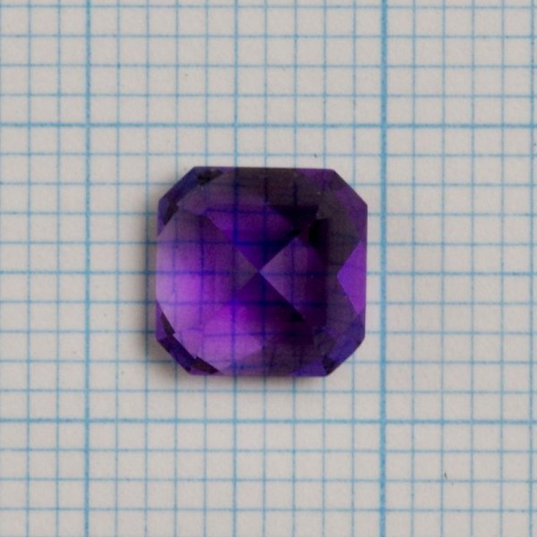 画像5: アメジスト　チェッカーカット　約7×7mm 1.412ct