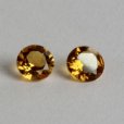 画像1: ○当店蔵出し品○ シトリン　ラウンド　φ約4mm 平均0.21ct (1)