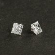画像2: ダイヤモンド プリンセスカット 平均0.170ct ４月誕生石　 (2)