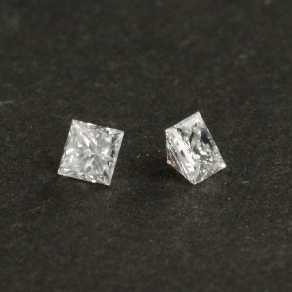 画像2: ダイヤモンド プリンセスカット 平均0.170ct ４月誕生石　