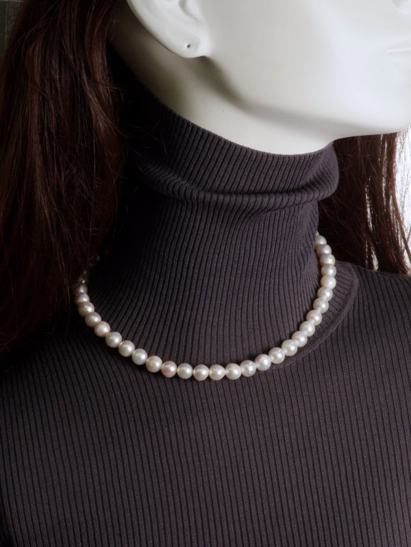 画像6: 【お値打ち品】アコヤパール 約9×9.5mmパールネックレス