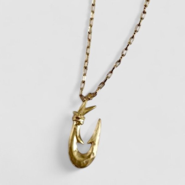 画像11: K18縄文釣り針 小 ペンダント