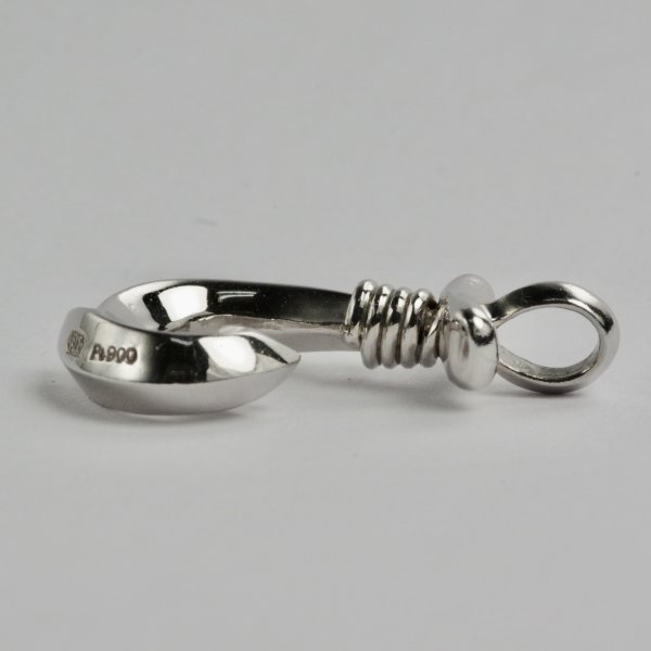画像3: Pt900 フィッシュフックペンダント Mサイズ