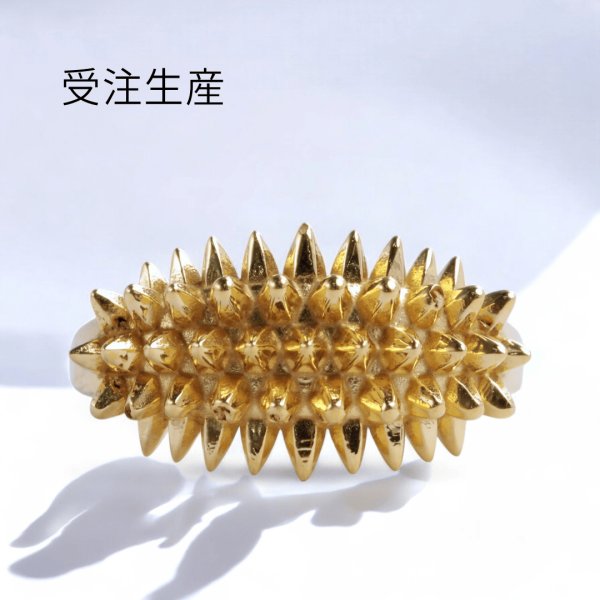 画像1: 【受注生産品】K10/K18 トゲトゲリング