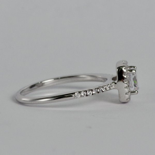 画像3: sv925 クッションカットcz取り巻きリング