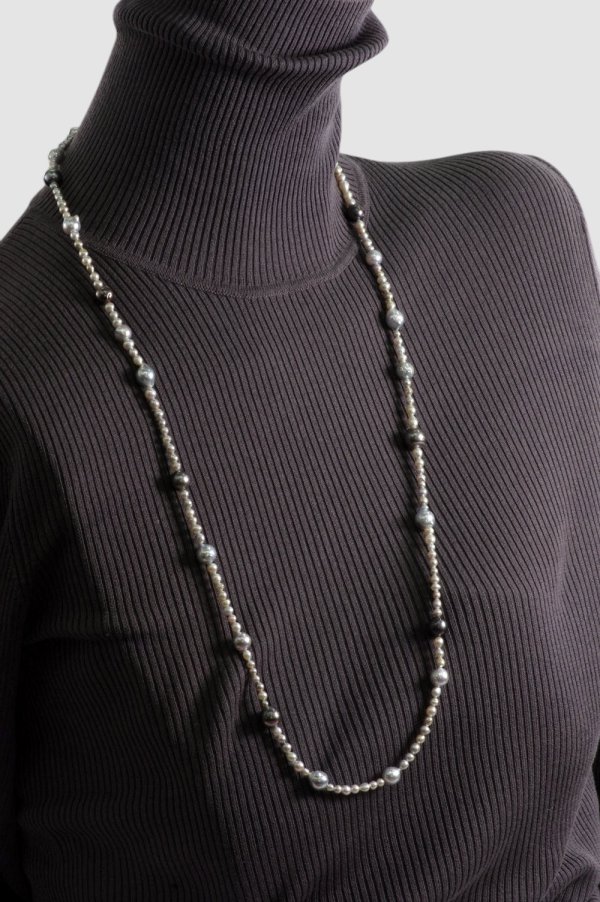 画像7: 黒蝶パール×アコヤパールネックレス