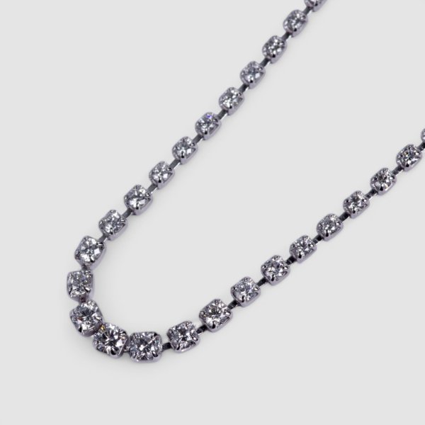 画像1: Pt850 ダイヤモンド1.00ct ネックレス