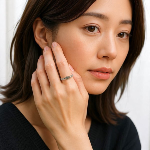 画像7: Pt900アレキサンドライト×ダイヤモンドリング