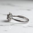 画像2: K18WGダイヤモンドフラワーリング0.32ct (2)