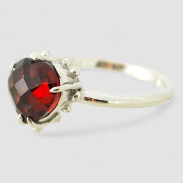 画像4: 【オーダー例】ハートシェイプガーネットで作る ペンダント＆リング（SV925）