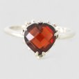 画像5: 【オーダー例】ハートシェイプガーネットで作る ペンダント＆リング（SV925） (5)