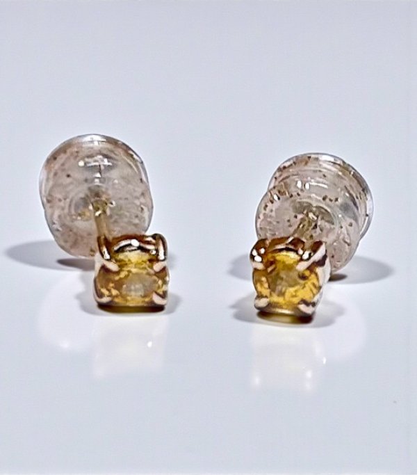 画像2: 【オーダー例】イエローサファイアのK18ピアス