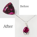 【オーダー例】Pt900ピンクトルマリンダイヤ入りペンダント制作