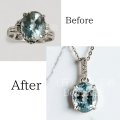 【リフォーム例】アクアマリンリング→ペンダントトップ