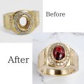 【修理例】K18リング 石紛失の修理