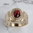 画像3: 【修理例】K18リング 石紛失の修理 (3)