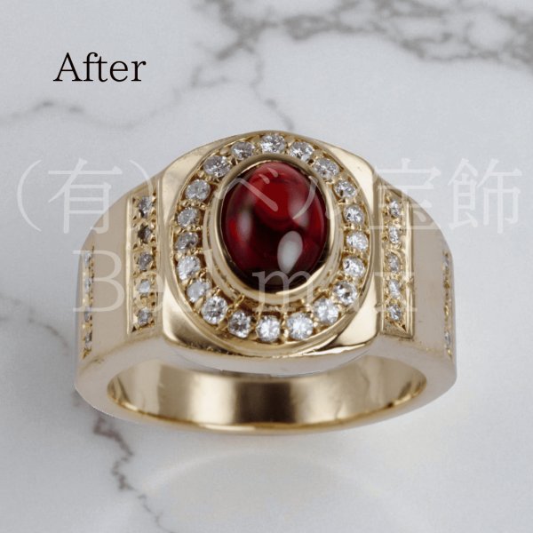 画像3: 【修理例】K18リング 石紛失の修理