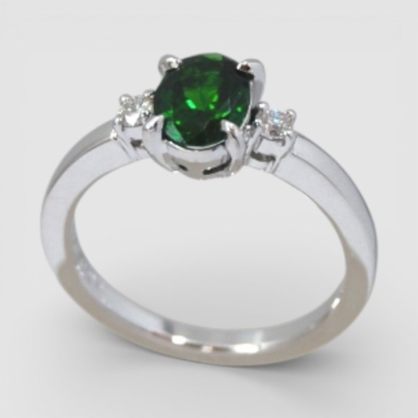 画像2: 【オーダー例】K18WGグリーンガーネットリング