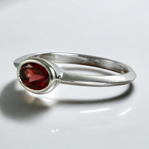 画像2: 【制作例】SV925 ガーネットリング