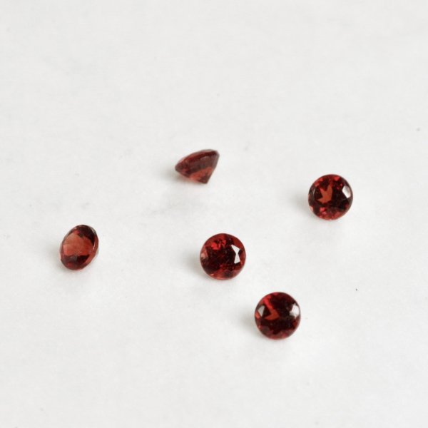 画像2: ガーネット ラウンド約2.5mm 1月誕生石