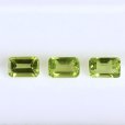 画像1: ペリドット オクタゴンカット　約6×4mm　8月誕生石 (1)