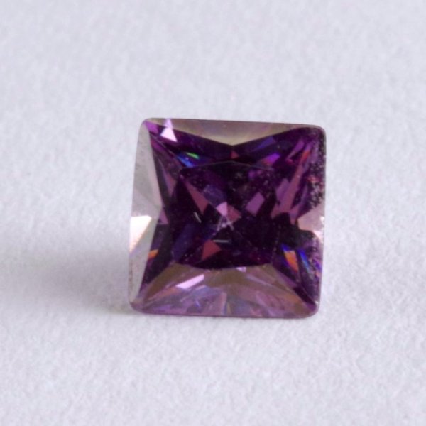 画像2: アメジスト スクエア 約5×5mm 1.08ct 2月誕生石