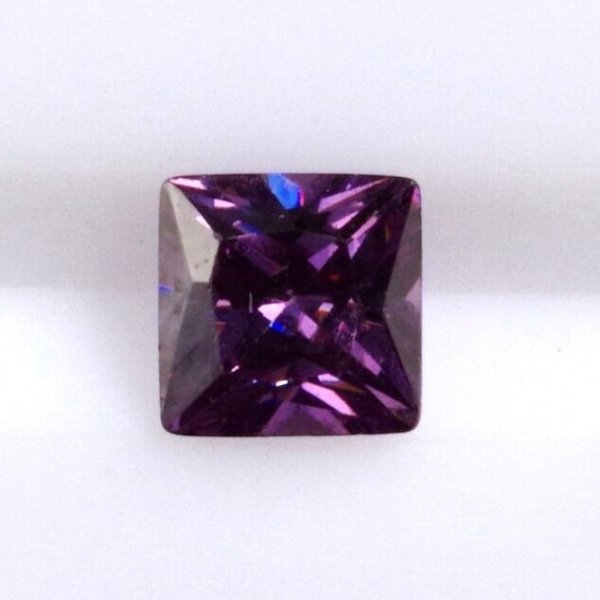 画像1: アメジスト スクエア 約5×5mm 1.08ct 2月誕生石