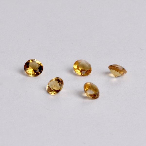画像3: シトリン 直径約2.5mm  11月誕生石