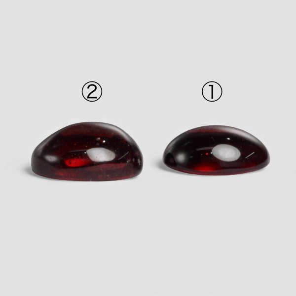 画像2: ガーネット カボション 約9×約7×厚み約4mm 1月誕生石