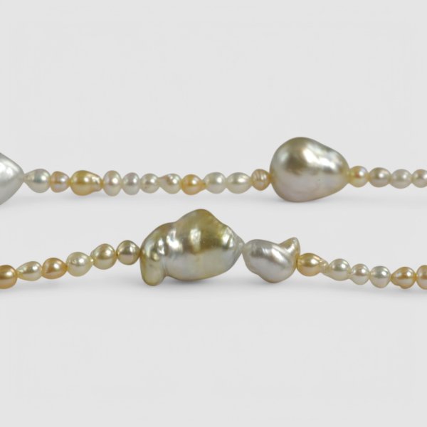 画像6: 白蝶ケシ×アコヤパールネックレス