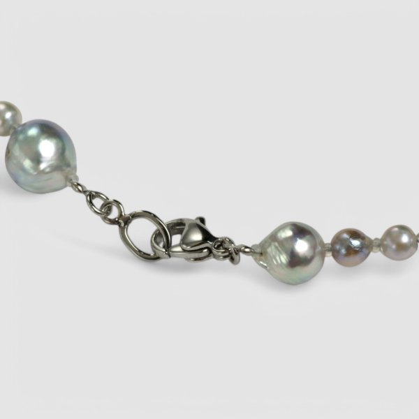 画像3: 黒蝶パール×アコヤパールネックレス