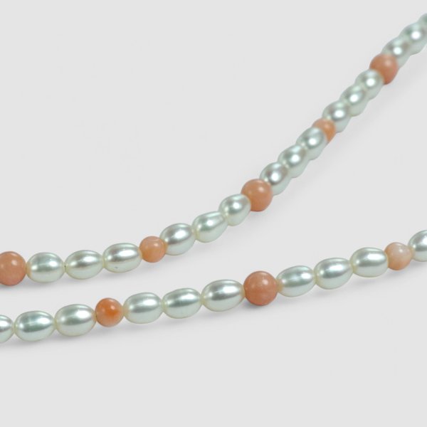 画像4: サンゴ×淡水パールネックレス