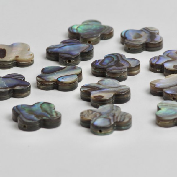 画像3: アバロンシェル 4枚花ルース 約16mm