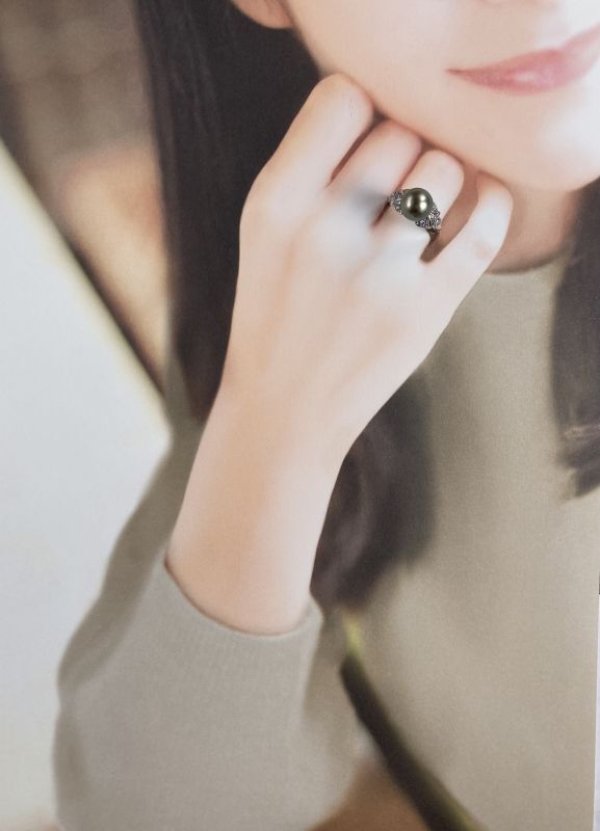 画像5: sv925黒蝶パール＆CZリング