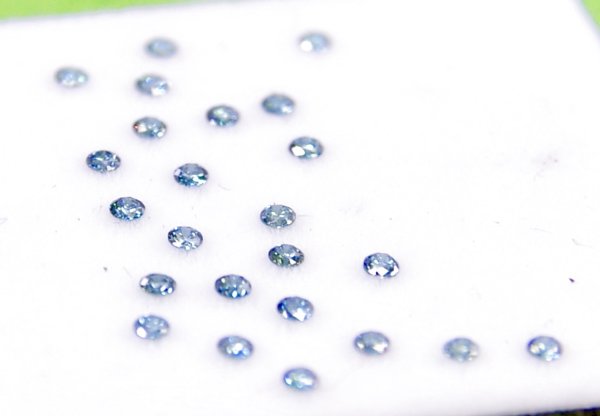 画像2: ブルーダイヤモンド　平均0.0252ct/P ４月誕生石　 (2)