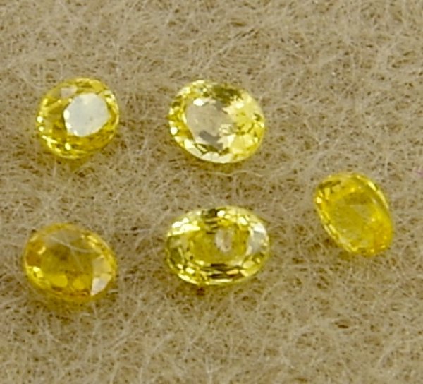 画像3: イエローサファイア　平均0.149ct　9月誕生石 (3)