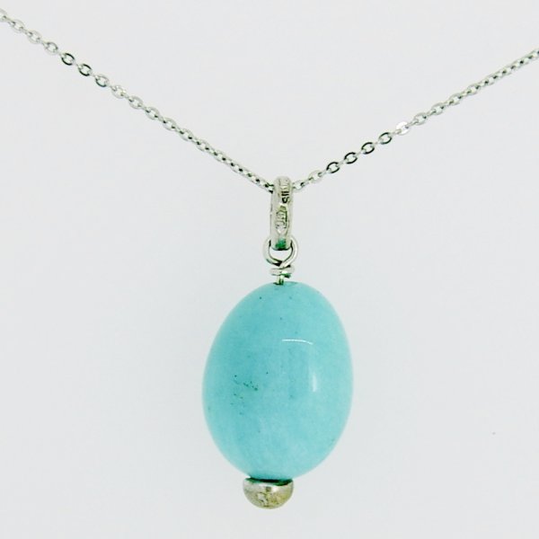 画像8: sv925アマゾナイトペンダント (8)
