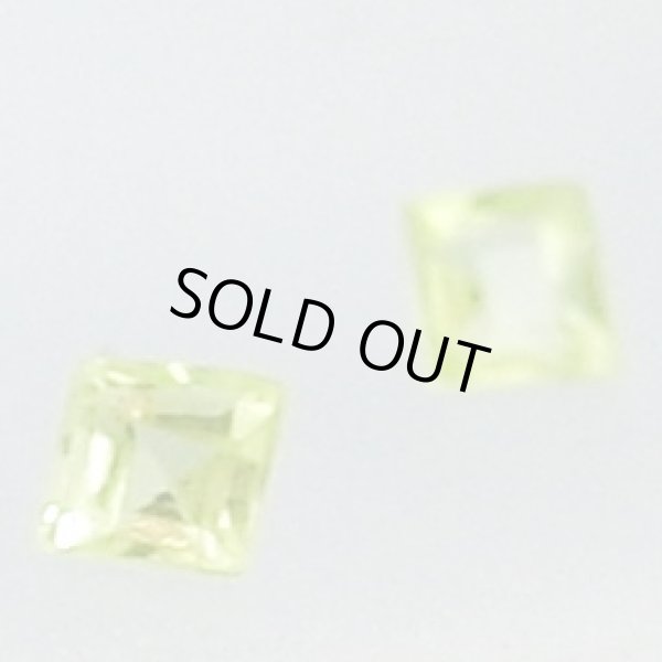 画像4: スクエアペリドット　約3×3×厚み2mm　8月誕生石 (4)