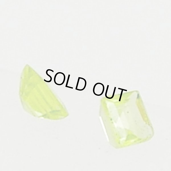 画像5: スクエアペリドット　約3×3×厚み2mm　8月誕生石 (5)