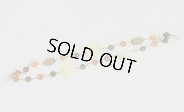 画像5: シトリン&スモーキークォーツ&カーネリアン ブレスレット (5)