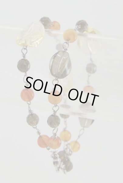 画像8: シトリン&スモーキークォーツ&カーネリアン ブレスレット (8)