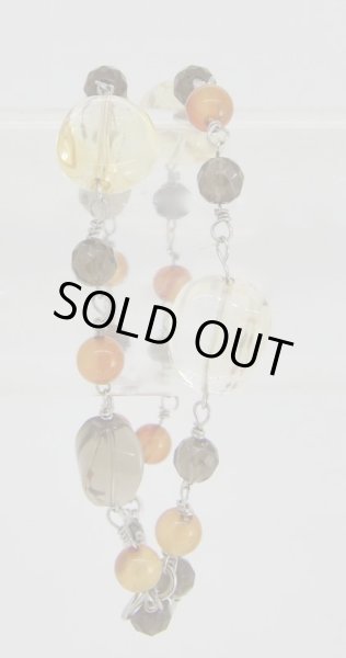 画像7: シトリン&スモーキークォーツ&カーネリアン ブレスレット (7)