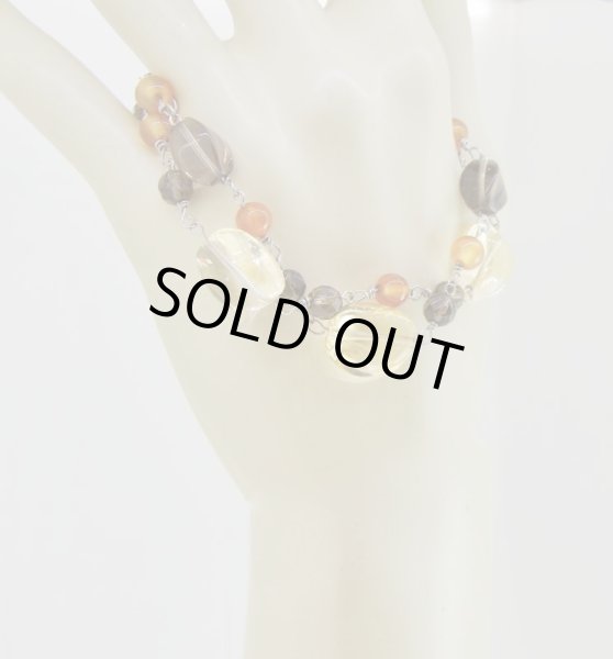 画像9: シトリン&スモーキークォーツ&カーネリアン ブレスレット (9)