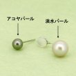 画像10: チタン&ステンレス　アコヤ・淡水パール2wayピアス (10)