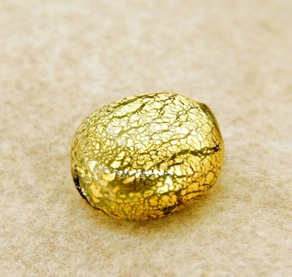 画像4: ベネチアンガラス　吹きガラス　黒×金 (4)