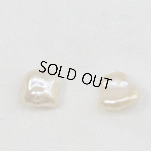 画像2: 白蝶ケシパール ゴールド 6月誕生石 (2)