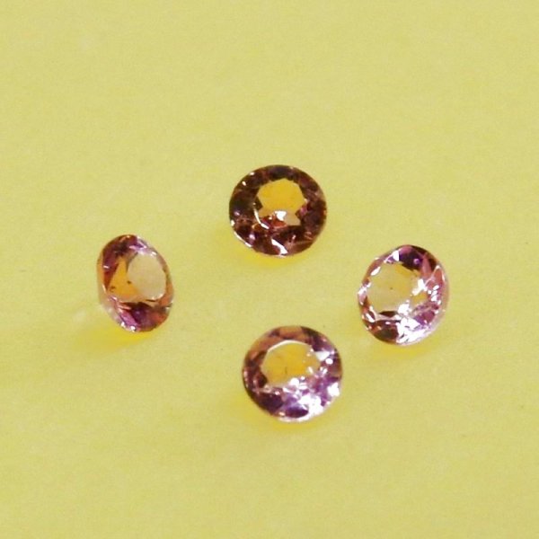 画像6: ピンクトルマリン ラウンド　0.025-0.029ct　10月誕生石 (6)