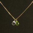 画像4: K10ネックレス　ペリドット×クリアクォーツペンダント (4)