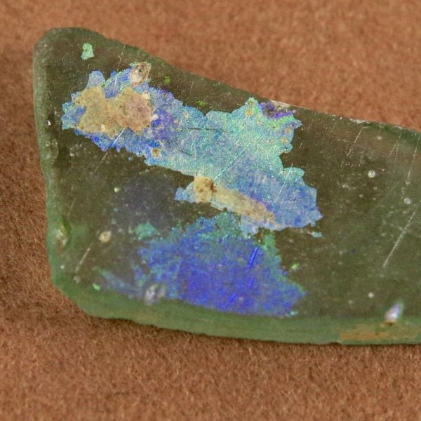 画像11: 【穴あき】古代ガラス　破片　２枚セット (11)