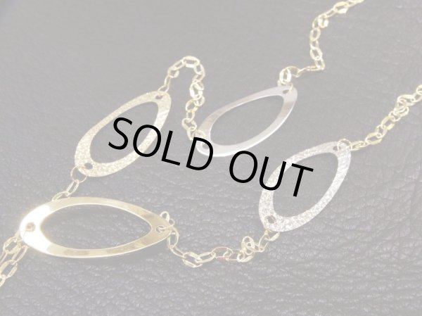 画像14: K18YG×K18WGオーバルミックスロングネックレス (14)